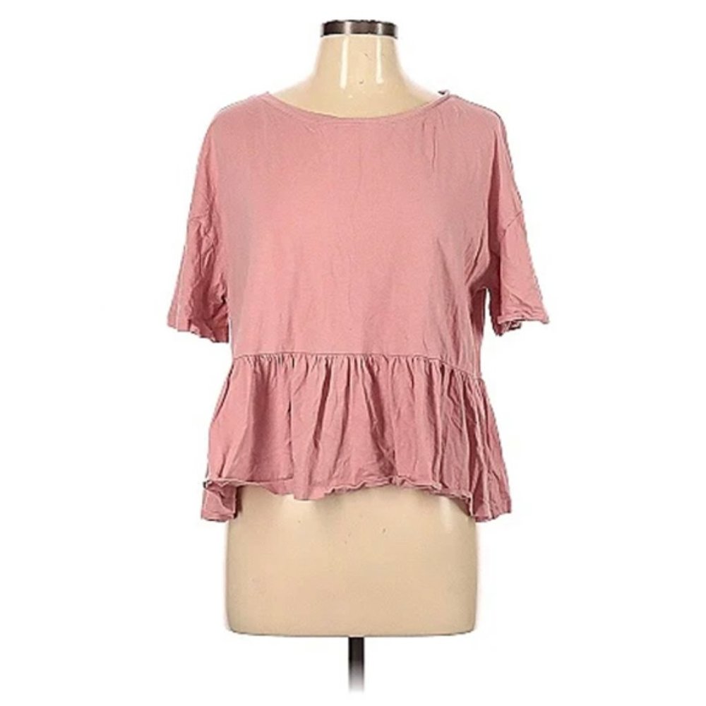 Pink Peplum Top